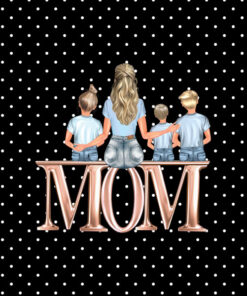 Panel wodoodporny panel super mom blondynka dwóch synów i córka