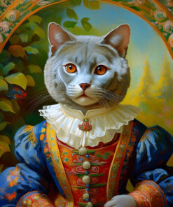Panel wodoodporny royal pet kot brytyjski kobieta portret