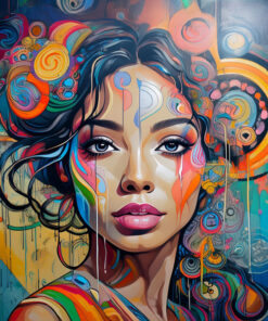 Panel welur portret kobieta 7