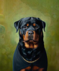 Panel wodoodporny portret rottweiler