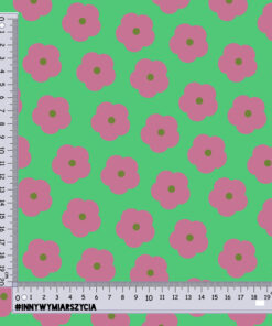 Alternative view of Welur tapicerski proste kwiaty 10
