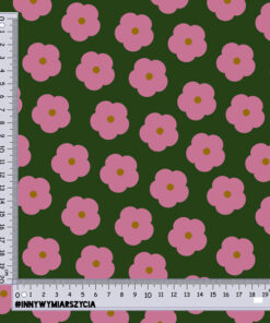 Alternative view of Welur tapicerski proste kwiaty 12