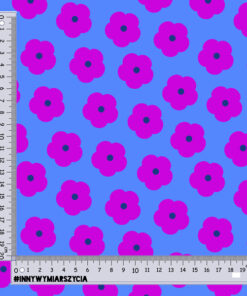 Alternative view of Welur tapicerski proste kwiaty 16