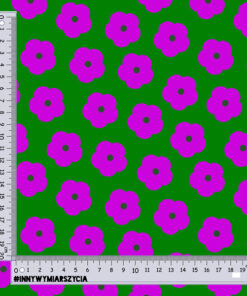 Alternative view of Welur tapicerski proste kwiaty 17