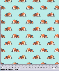 Alternative view of Tkanina wodoodporna psy beagle leżące 1