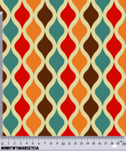 Alternative view of Welur tapicerski retro pattern 10