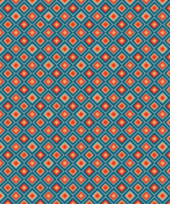 Tkanina wodoodporna retro pattern mały 4