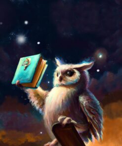 Panel wodoodporny sowa i magiczna ksiega