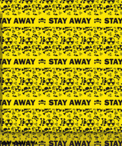 Alternative view of Tkanina wodoodporna danger stay away