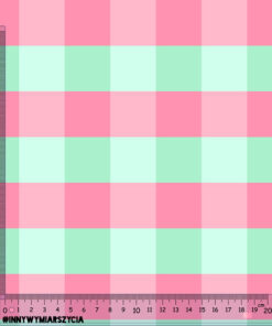 Alternative view of Tkanina wodoodporna stay pink kratka 1