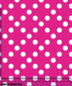 Alternative view of Tkanina wodoodporna stay pink kropki 2