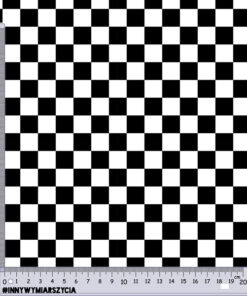 Alternative view of Tkanina wodoodporna szachownica 1,5cm