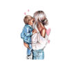 Panel dzianina urocza mama i syn 2
