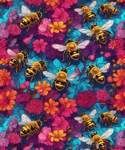 Tkanina wodoodporna wesoły rój pszczoły 1