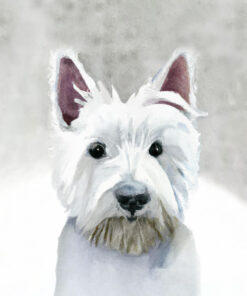 Panel wodoodporny portret westie