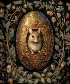 Panel welur Wielkanoc jajko mysz 3