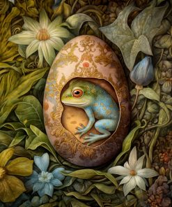 Panel welur Wielkanoc jajko żaba 8