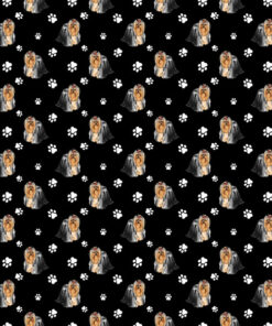 Tkanina wodoodporna Yorkshire Terrier łapki małe